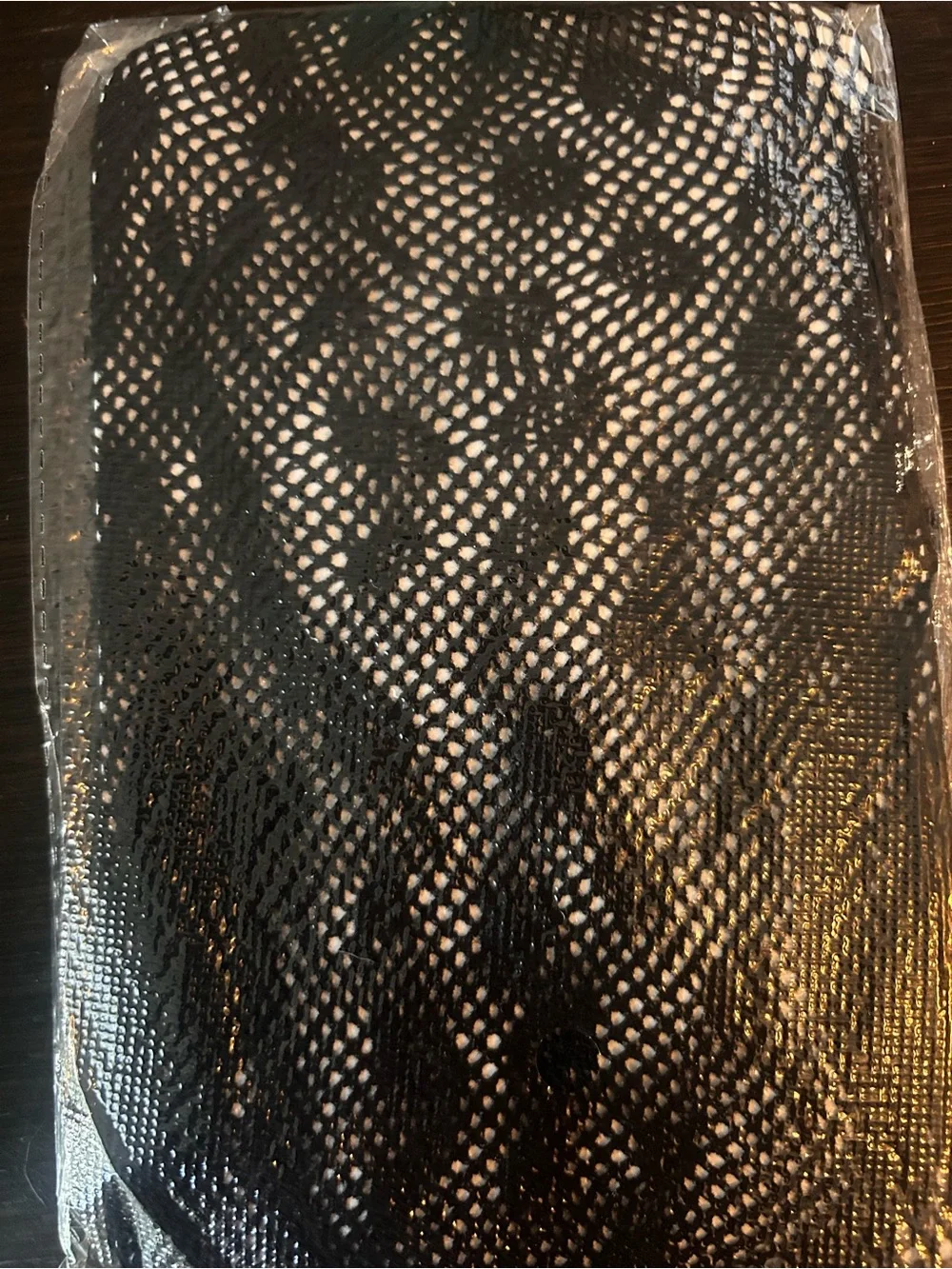 Black Patterned Fishnets - Women’s